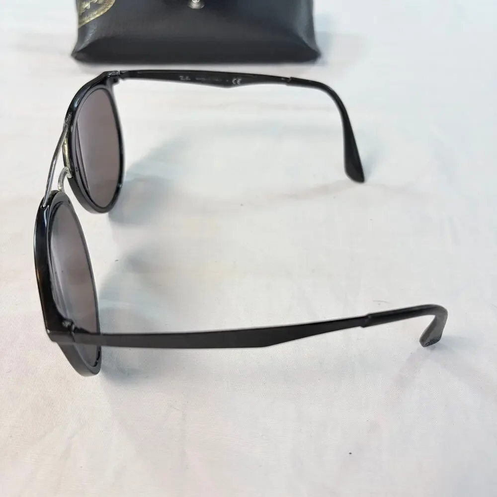 VTG Unisex Ray Ban Frames only. RN 4285. black and silver. sunglasses, glasses